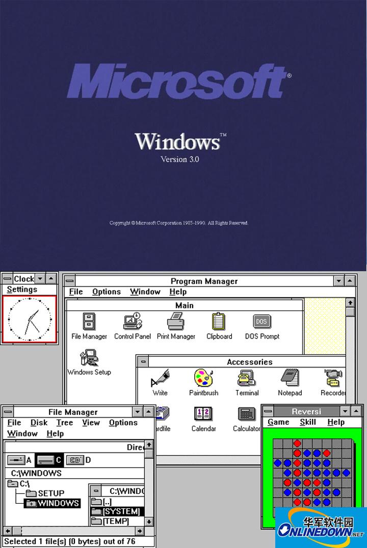 1990年5月windows 3.0, 3.0首次加入了多媒体,3.