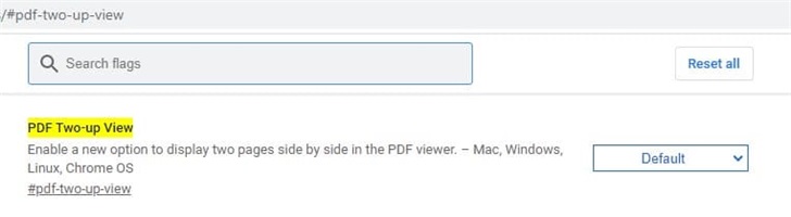 谷歌Chrome浏览器将支持“PDF同屏双页视图”