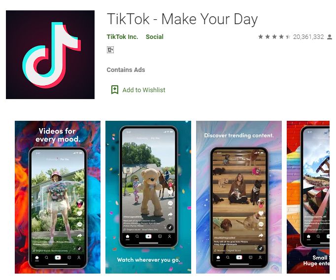 谷歌从Google Play中删除数百万条TikTok负面评论
