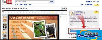 PowerPoint2010教程之链接到网站上的视频文件