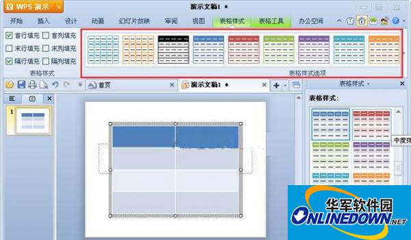 表格样式