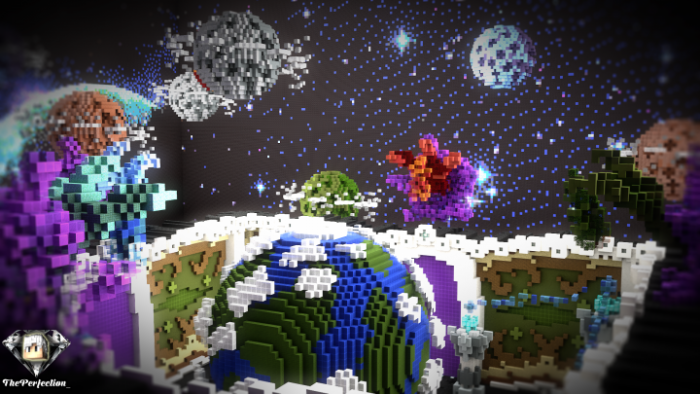 《我的世界》打造银河 Mojang高亮展示宏大玩家工程“Galaxy Hub”