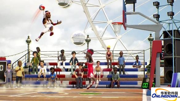 NBA游乐场盖帽小技巧