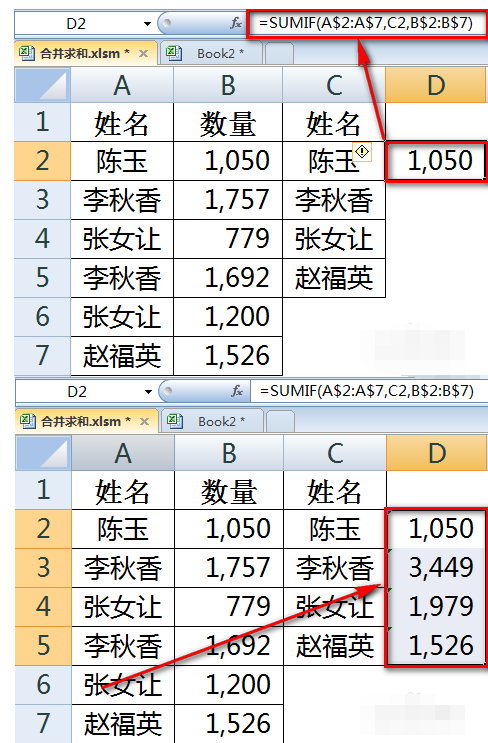 excel合併同類項數據並求和的操作步驟_華軍軟件園