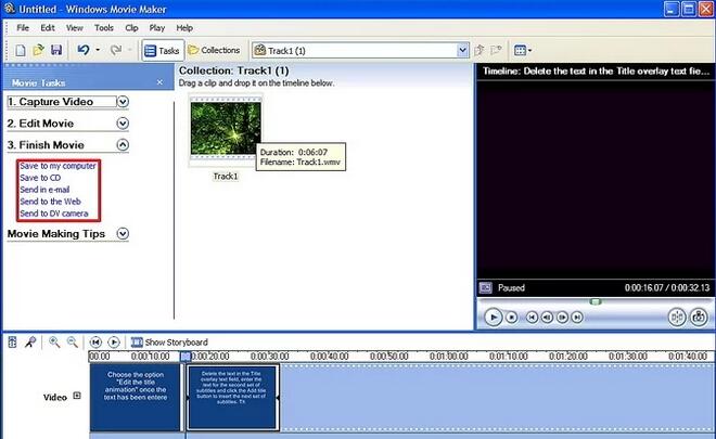 以Add Subtitles to a Movie in Windows Movie Maker Step 8為標題的圖片