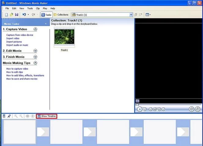 以Add Subtitles to a Movie in Windows Movie Maker Step 2為標題的圖片