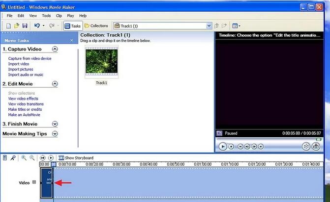 以Add Subtitles to a Movie in Windows Movie Maker Step 6為標題的圖片