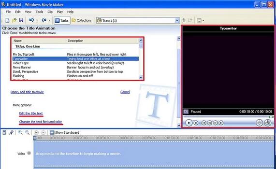 以Add Subtitles to a Movie in Windows Movie Maker Step 4Bullet1為標題的圖片