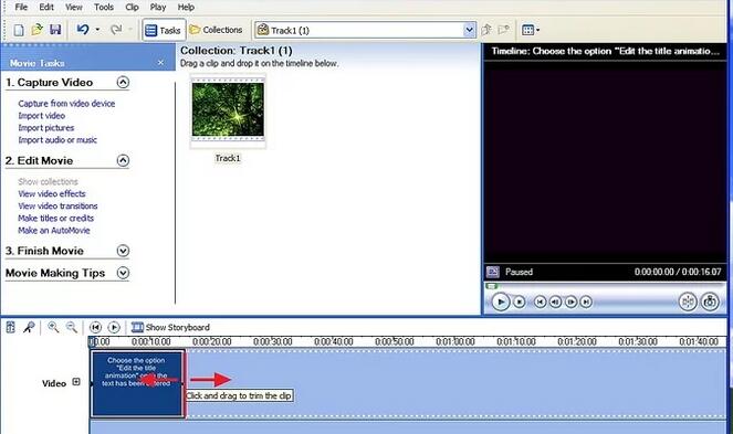 以Add Subtitles to a Movie in Windows Movie Maker Step 5為標題的圖片