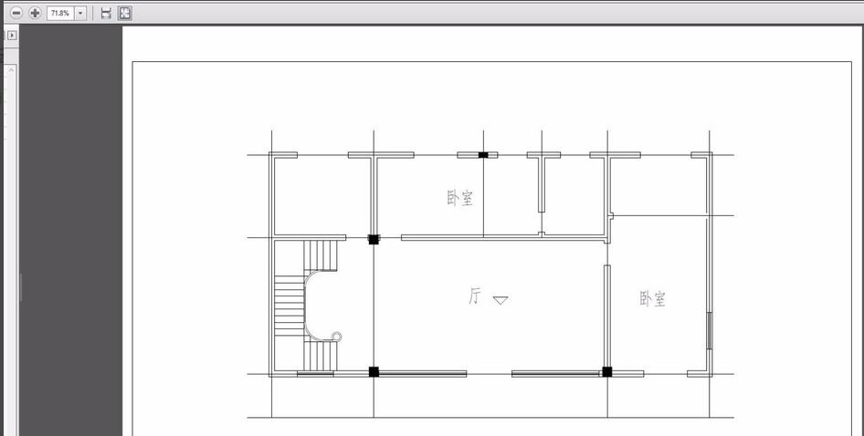 天正建筑CAD打印导出黑白PDF