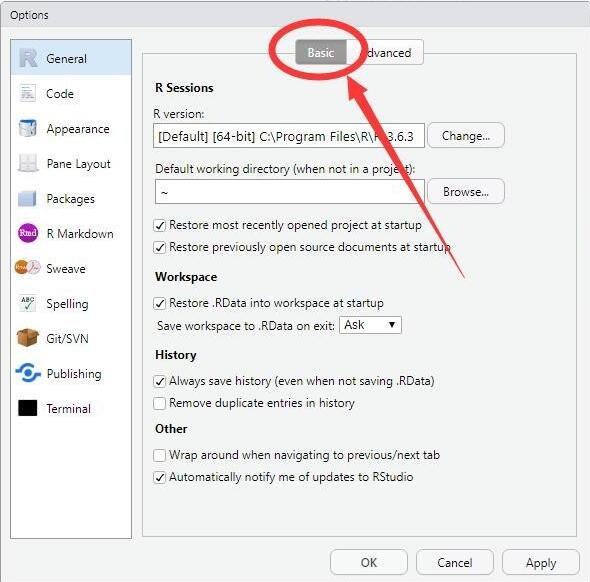 R語(yǔ)言RStudio如何設(shè)置默認(rèn)工作目錄