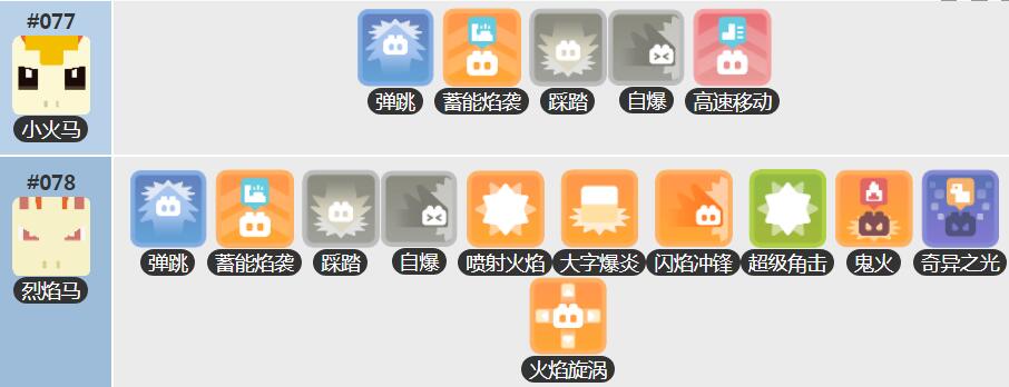 宝可梦大探险小火马食谱获得方法 烈焰马食谱技能宾果数据一览