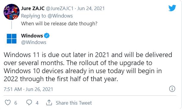 2022年开始Win10 PC设备才气免费进级Win11
