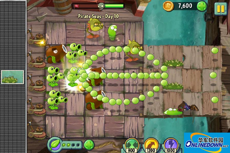 植物大战僵尸2无尽模式 第60关椰子大炮流