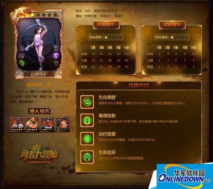 勇者大冒险自然守护莲属性介绍