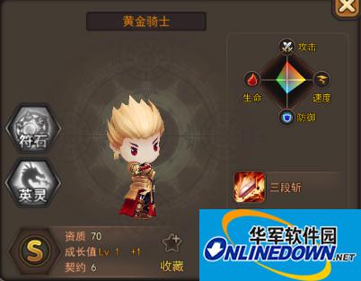 魔灵幻想黄金骑士技能属性解析