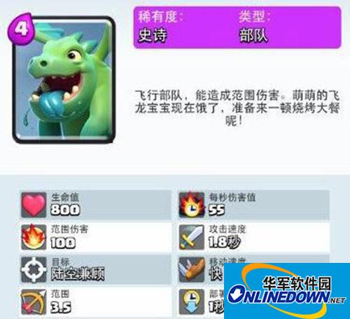 皇室战争手游电脑龙宝宝怎么样？龙宝宝属性介绍