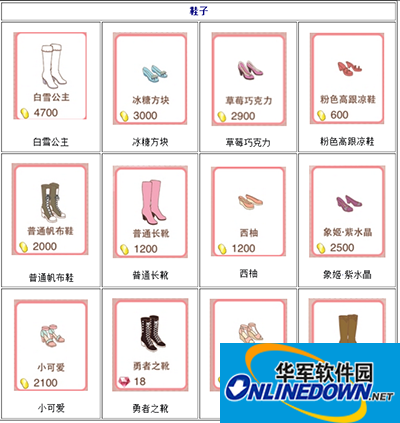 暖暖环游世界常用鞋子图鉴大全