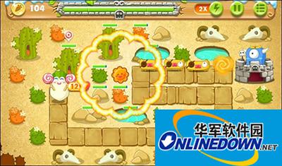 保卫萝卜2攻略：沙漠主题第79关