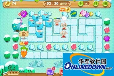 保卫萝卜2第7关炮塔布阵图