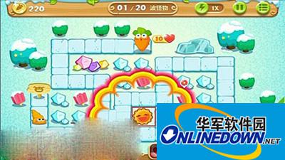 保卫萝卜2极地主题第11关图文攻略