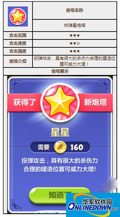 保卫萝卜2炮塔图鉴之炸弹星炮塔