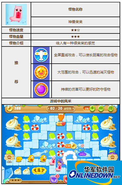 保卫萝卜2神兽呆呆怪物图鉴