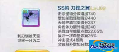 天天风之旅SS阶翅膀刀锋之翼技能分析