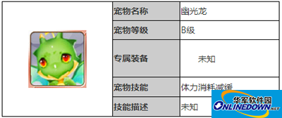天天风之旅宠物攻略之幽光龙