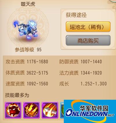 梦幻西游噬天虎详细介绍