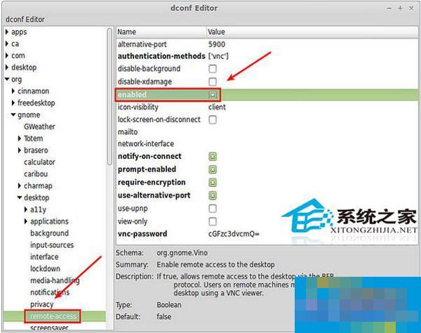Linux Mint Cinnamon下使用vino-server配置桌面共享的步骤
